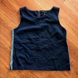 Banana Republic Black Tank Top with White Accents